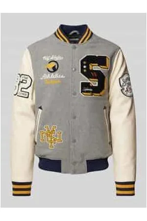 Superdry College-Jacke aus Woll-Mix mit Stehkragen