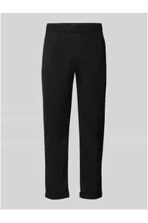 McNeal Tapered Fit Bundfaltenhose mit Strukturmuster