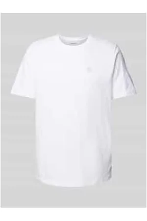 Knowledge Cotton Apparal T-Shirt mit Label-Patch