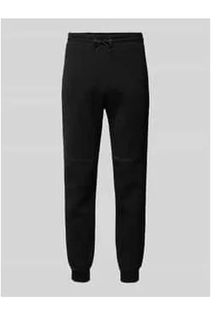 Review Tapered Fit Sweatpants mit Label-Print