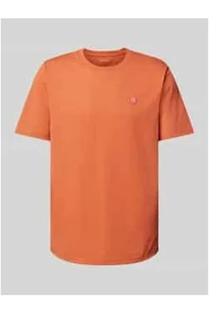 Knowledge Cotton Apparal T-Shirt mit Label-Patch