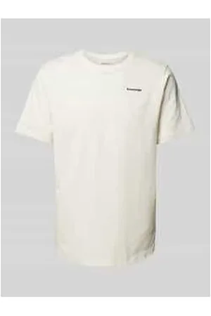 Knowledge Cotton Apparal Regular Fit T-Shirt mit Label-Print
