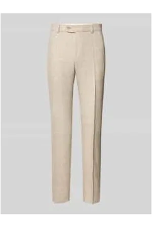 Carl Gross Slim Fit Anzughose aus hochwertigem Leinen-Mix