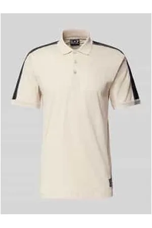 EA7 Poloshirt mit Label-Patch