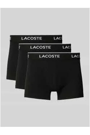 Lacoste Trunks mit elastischem Label-Bund im 3er-Pack