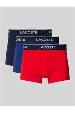 Lacoste Trunks mit elastischem Label-Bund im 3er-Pack