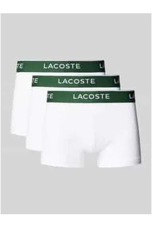 Lacoste Trunks mit elastischem Label-Bund im 3er-Pack
