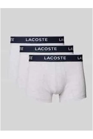 Lacoste Trunks mit elastischem Label-Bund im 3er-Pack