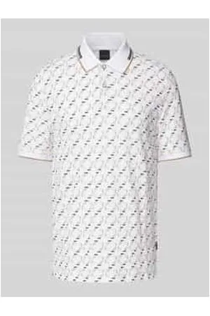 Bugatti Regular Fit Poloshirt mit Label-Detail