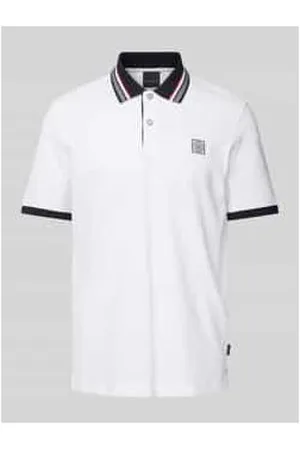 Bugatti Regular Fit Poloshirt mit Label-Badge