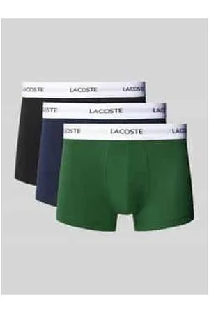 Lacoste Trunks mit elastischem Label-Bund im 3er-Pack