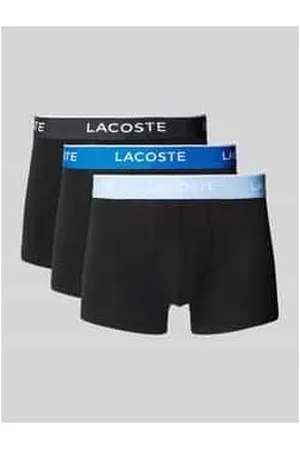 Lacoste Trunks mit elastischem Label-Bund im 3er-Pack