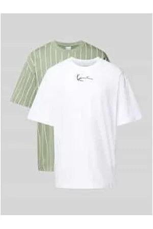 Karl Kani T-Shirt mit Label-Stitching im 2er-Pack