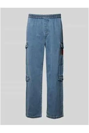 Armani Exchange Loose Fit Jeans mit Label-Patch