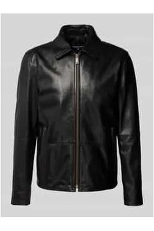 Strellson Lederjacke mit Reißverschlusstaschen Modell 
