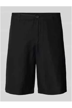 Armani Exchange Regular Fit Leinenbermudas mit Gürtelschlaufen