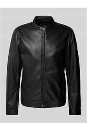 Strellson Slim Fit Lederjacke mit Reißverschlusstaschen Modell 