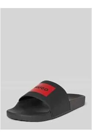 HUGO BOSS Slides mit Label-Print Modell 