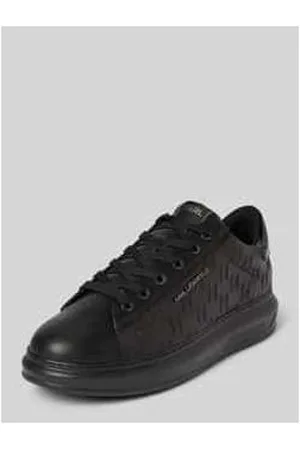 Karl Lagerfeld Ledersneaker mit Label-Applikation Modell 