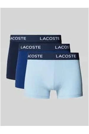 Lacoste Trunks mit elastischem Label-Bund im 3er-Pack