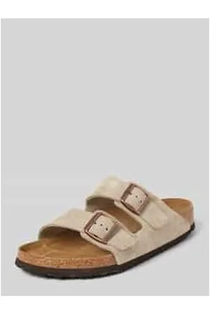 Birkenstock Lederslides mit Dornschließen Modell 