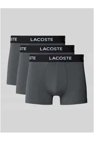 Lacoste Trunks mit elastischem Label-Bund im 3er-Pack