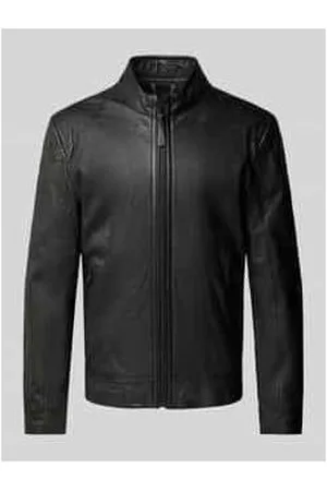 Gipsy Regular Fit Lederjacke mit Stehkragen Modell 