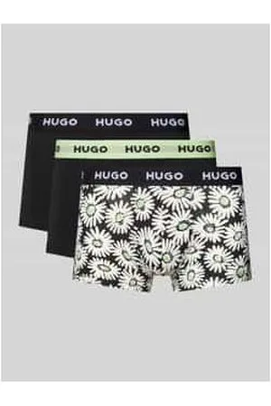 HUGO BOSS Trunks mit elastischem Label-Bund im 3er-Pack