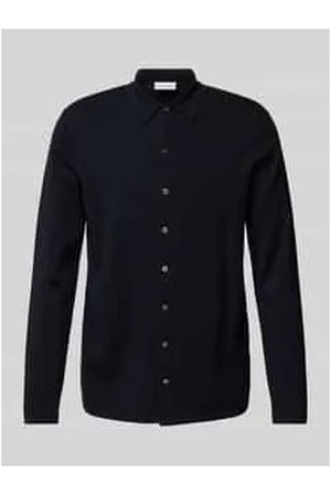 Profuomo Cardigan mit Polokragen