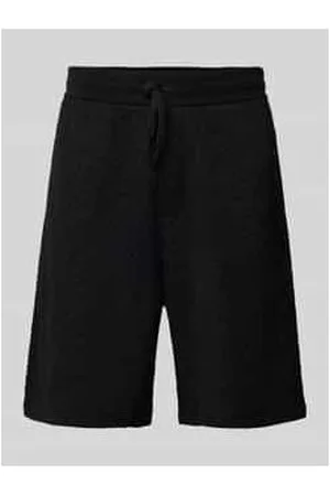 Armani Exchange Regular Fit Sweatshorts mit Label-Print und Viskose-Anteil