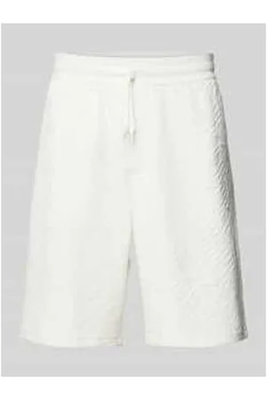 Armani Exchange Regular Fit Sweatshorts mit Label-Print und Viskose-Anteil