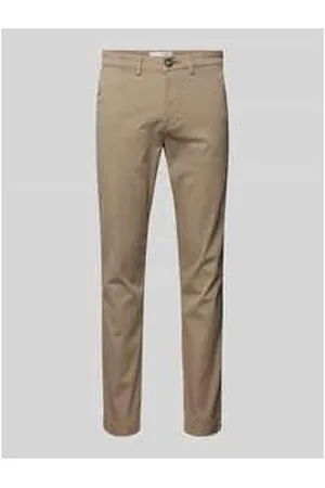 SELECTED Slim Fit Chino in unifarbenem Design Modell 