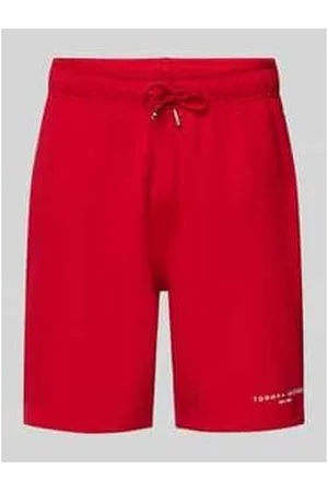 Tommy Hilfiger Regular Fit Sweatshorts mit Label-Print