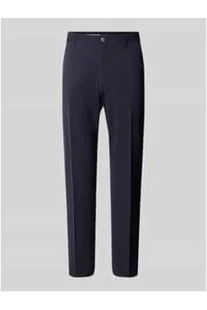 SELECTED Slim Fit Anzughose mit Knopf- und Reißverschluss