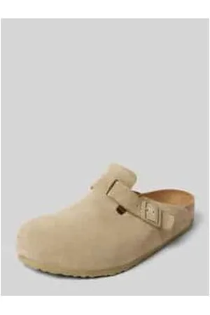 Birkenstock Lederslides mit Dornschließe Modell 