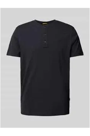 Camel Active T-Shirt mit Serafino-Ausschnitt