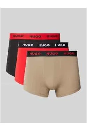 HUGO BOSS Trunks mit elastischem Label-Bund im 3er-Pack