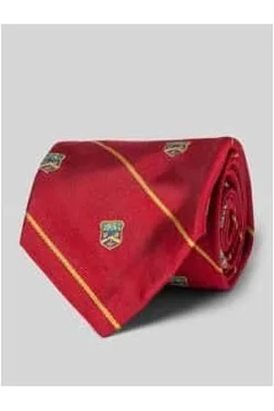 Ralph Lauren Seidenkrawatte mit Motiv-Stitching