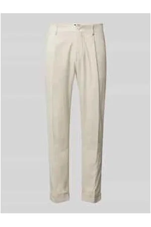 Strellson Regular Fit Bundfaltenhose mit Gürtelschlaufen Modell 