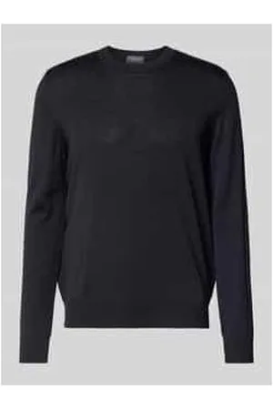 Maerz Strickpullover aus Schurwolle mit Rundhalsausschnitt