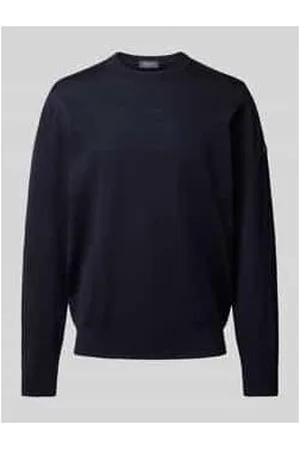 Maerz Strickpullover aus Schurwolle mit Rundhalsausschnitt