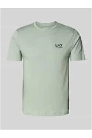 EA7 Regular Fit T-Shirt aus reiner Baumwolle