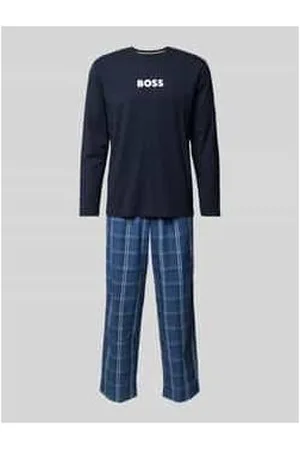 HUGO BOSS Pyjama mit Label-Print Modell 