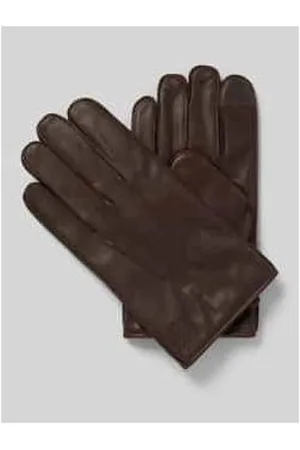 Ralph Lauren Lederhandschuhe mit Ziernähten