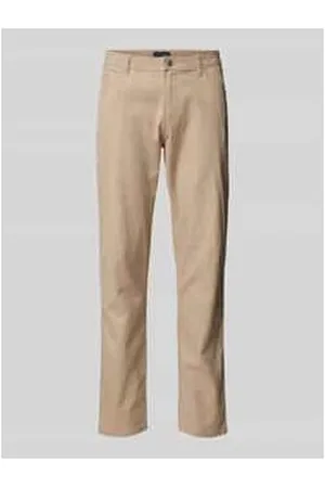 Christian Berg Tapered Fit Chino mit Strukturmuster