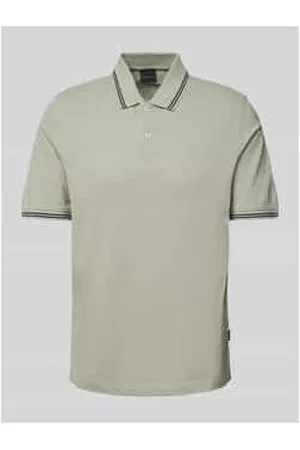 Bugatti Regular Fit Poloshirt mit Label-Detail