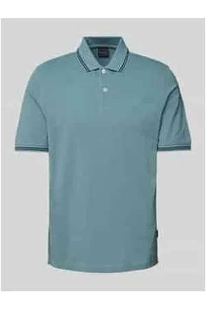 Bugatti Regular Fit Poloshirt mit Label-Detail