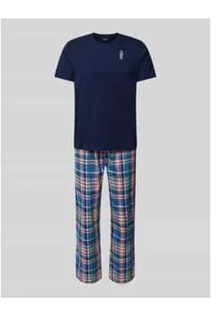 Ralph Lauren Pyjama mit Motiv-Stitching