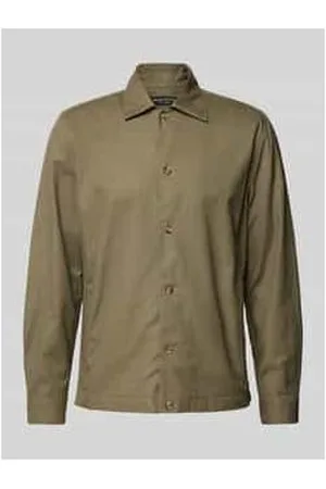 Marc O’ Polo Loose Fit Overshirt aus Baumwoll-Leinen-Mix
