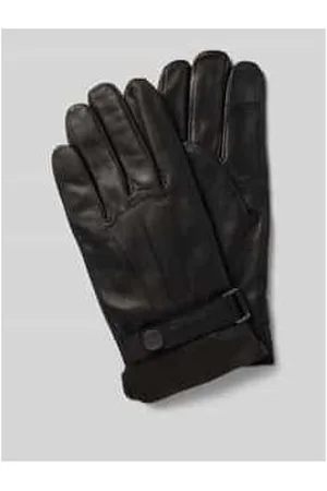 Calvin Klein Lederhandschuhe mit verstellbarem Verschluss